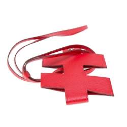 Hermes Rouge De Coeur Cherve Leather H Tag Phone Case