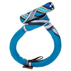 Pre Owned Hermès Blue Petit H Silk Bracelet