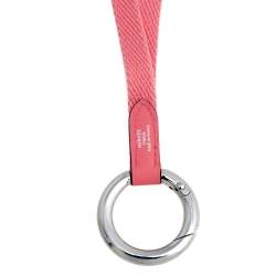 Pre Owned Hermès Pink Carre Pocket Lanyard