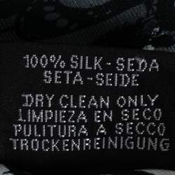 Pre Owned Hermes Grey Jungle Love Rainbow Silk Twilly 