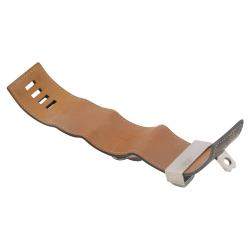 Hermes Brown Leather Lizard Collier de Chien Wide Bracelet 