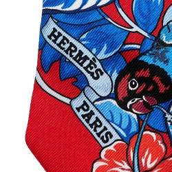 Pre Owned Hermes Multicolor Jungle Love Love Silk Twilly