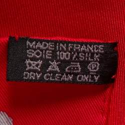 Pre Owned Hermès Pink Les Cles Silk Square Scarf