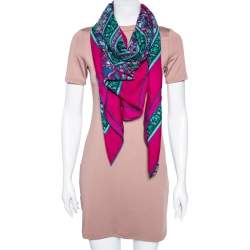 Pre Owned Hermès Multicolor Chasse en Inde Cashmere Shawl