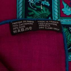 Pre Owned Hermès Multicolor Chasse en Inde Cashmere Shawl