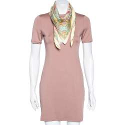 Pre Owned Hermès Pale Yellow Au Pays Des Oiseaux - Fleurs Silk Scarf