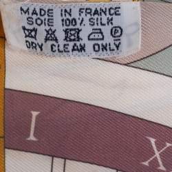 Pre Owned Hermés Yellow Astrologie Nouvelle Silk Twilly