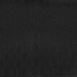 Pre Owned Hermès Black Faconnee Grand H Silk Pocket Square