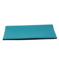Pre Owned Hermes Turquoise Chevre Mysore Leather Vision II Agenda Cover