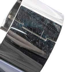 Hermès Clic Clac H Enamel Palladium Plated Extra Wide Bracelet PM
