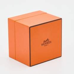 مملوكة مسبقًا Hermès Sterling Silver Chaine d'ancre Enchainee Ring Size EU 53