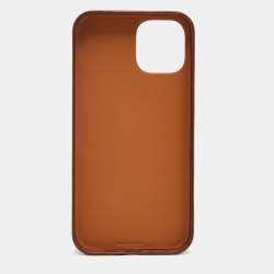 Hermes Fauve Barenia Leather Bolduc iPhone 12/12 Pro Case