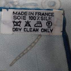 Pre Owned Hermès Blue Ors Nomades Silk Scarf