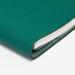 Hermes Menthe Clemence Leather Ulysee MM Agenda/Notebook 