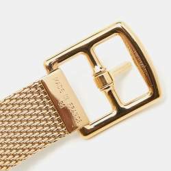 Pre Owned Hermès Gold Plated Etrivière Chain Link Mesh Belt 90
