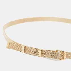 Pre Owned Hermès Gold Plated Etrivière Chain Link Mesh Belt 90