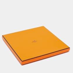 Pre Owned Hermès Orange Brides de Gala Shadow Silk Scarf