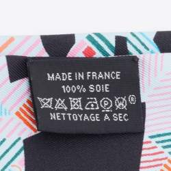 Pre Owned Hermès Black Cavalcadour Silk Twilly