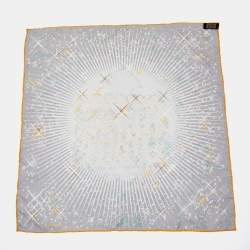 Pre Owned Hermes Grey Magic Kelly Silk Gavroche