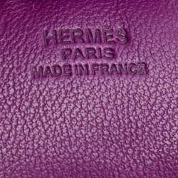 Pre Owned Hermès Anemone/Blue Izmir/Fauve Milo Lambskin GriGri Rodeo Bag Charm PM