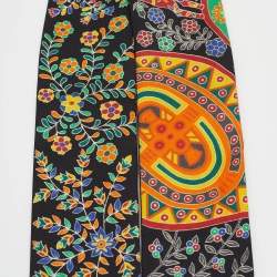 Pre Owned Hermes Black L'Arbre De Vie Silk Twilly