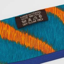 Pre Owned Hermes Multicolor Pelages et Camouflage Silk Twilly