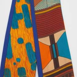 Pre Owned Hermes Multicolor Pelages et Camouflage Silk Twilly