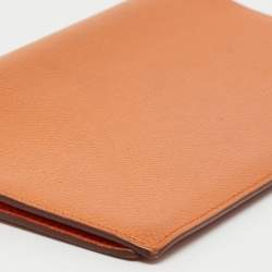 Hermes Orange Epsom Leather Vision II Simple Agenda Cover