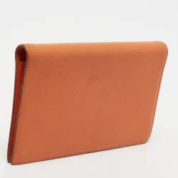 Hermes Orange Epsom Leather Vision II Simple Agenda Cover