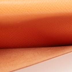 Hermes Orange Epsom Leather Vision II Simple Agenda Cover