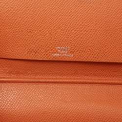Hermes Orange Epsom Leather Vision II Simple Agenda Cover