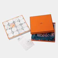 Pre Owned Hermès Multicolor Bolduc au Carre Silk Scarf