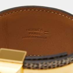 Pre Owned Hermès Desert Lizard Leather Collier De Chien Bracelet S 