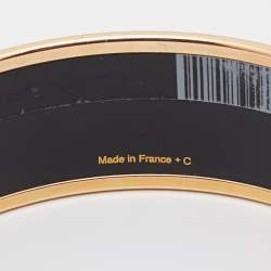 Hermès Orange Manufacture de Boucleries Bangle Bracelet