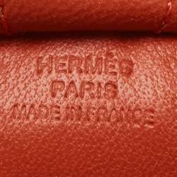 Hermes Cuivre Milo Leather Rodeo Bag Charm PM