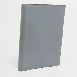 Hermes Bleu Lin Epsom Leather Globe Trotter Agenda Cover