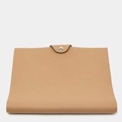 Hermes Chai Togo Leather Ulysse MM Notebook Cover