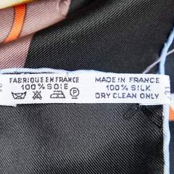 Pre Owned Hermes Multicolor Le Carnaval de Denise Printed Silk Square Scarf