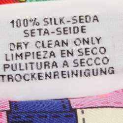 Hermès Multicolor Bolduc Au Carre Silk Twilly