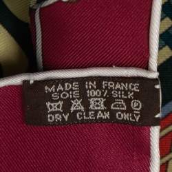 Hermes Multicolor Les Tresors D'un Artiste Printed Silk Square Scarf