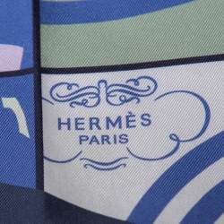 Hermes Multicolor Brides de Gala En Desordre Silk Maxi Twilly