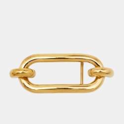 Pre Owned Hermès Vintage Chaine d’Ancre Gold Plated Buckle