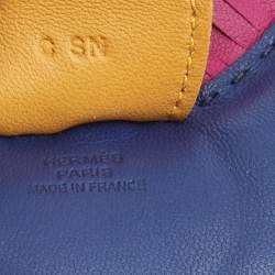 Pre Owned Hermes Tri Color Leather GriGri Rodeo Horse Bag Charm MM