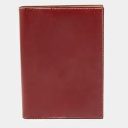 Hermes Rogue H/Vache Naturel Box Leather Globe Trotter Agenda Cover 