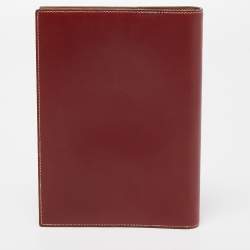 Hermes Rogue H/Vache Naturel Box Leather Globe Trotter Agenda Cover 
