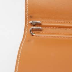 Hermes Rogue H/Vache Naturel Box Leather Globe Trotter Agenda Cover 