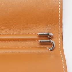 Hermes Rogue H/Vache Naturel Box Leather Globe Trotter Agenda Cover 
