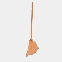 Hermes Naturel Sable/Jaune De Naples/Rose Sakura Swift Leather Paddock Bombe Bag Charm 
