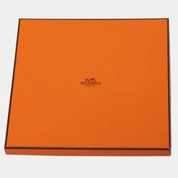 Pre Owned Hermes Yellow/Blue Monsieur et Madame Silk Scarf