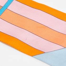 Pre Owned Hermes Multicolor Rocabar Silk Twilly Scarf
